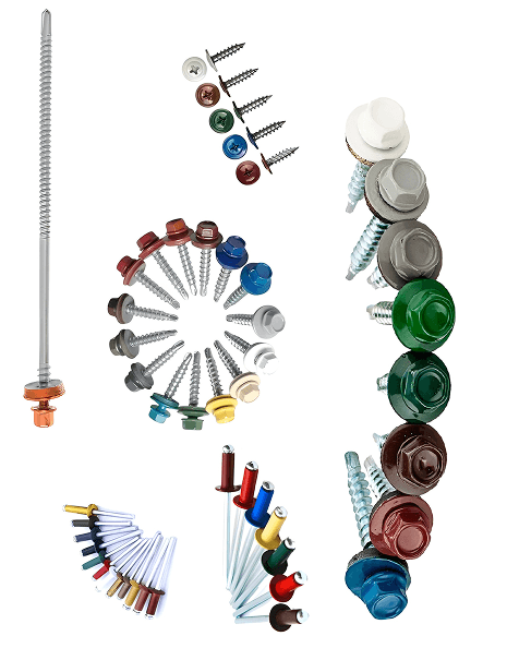 Полимерная окраска крепежа