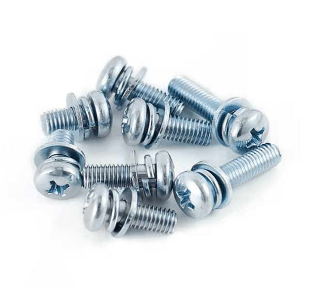 Винт DIN6900-3 М4*6 комбинированный (шайба, гровер) оцинк.