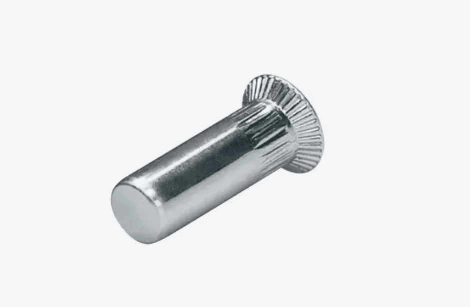 AC-ITSCG M06-C STEEL Заклепка резьбовая М 6 глухая цилиндрическая  с потайным бортиком  с насечкой  для металла толщиной от 1,6 до 4,5 мм, длиной 23,5 мм