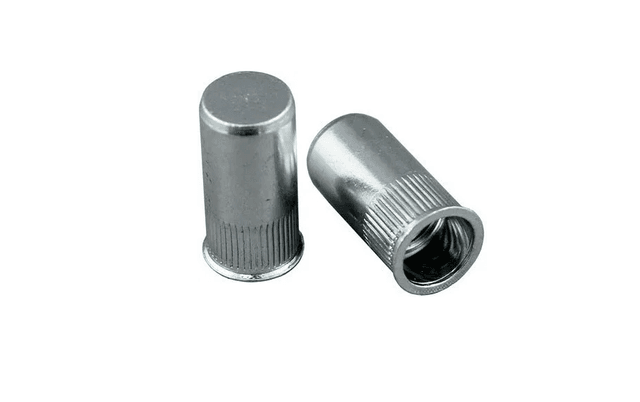 IX-ITRC M05-C M5 ITRC/C INOX Заклепка резьбовая глухая цилиндрическая с уменьшенным бортиком с насечкой, для металла толщиной от 0,5  до 2 мм, нержавеющая сталь, длина 16,50 мм