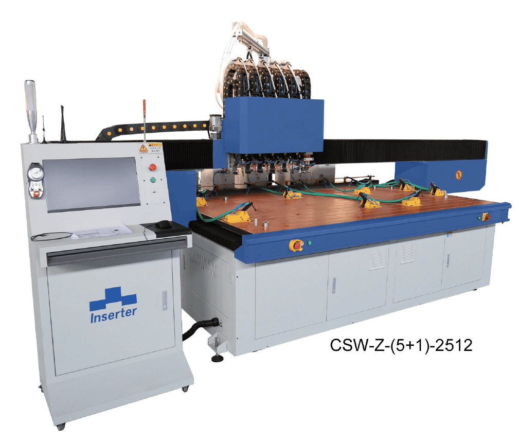 Автоматический горизонтальный станок для приварки шпилек с ЧПУ ERSM модель CSW-R-Z6-2512